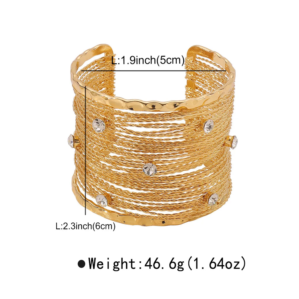 Multilayer Wire Cuff Bangle