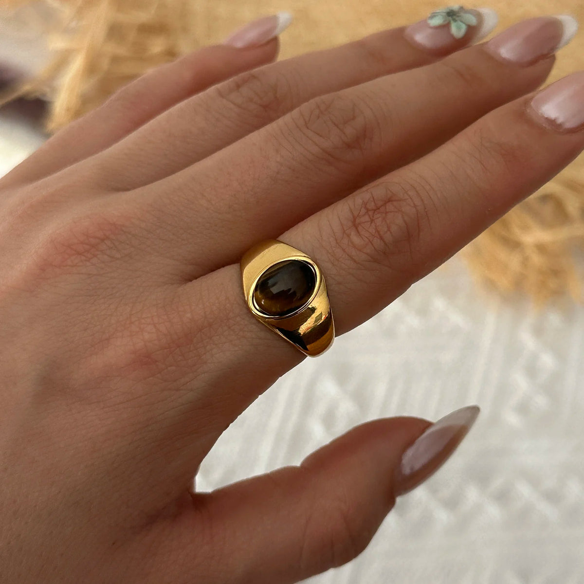 Vintage Sunburst Ring Set (6pcs)