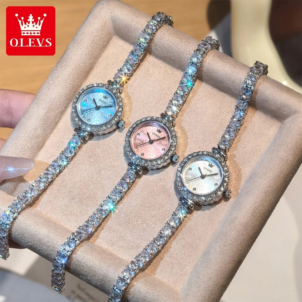 Full Diamond Steel-Strap Watch