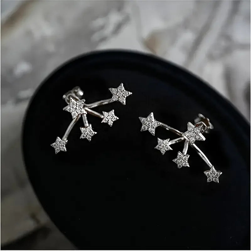 Star Zirconia Stud Earrings