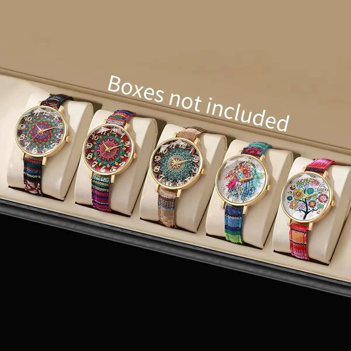 Vintage Floral Strap Watch