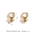 Vintage Pearl Hoop Earrings