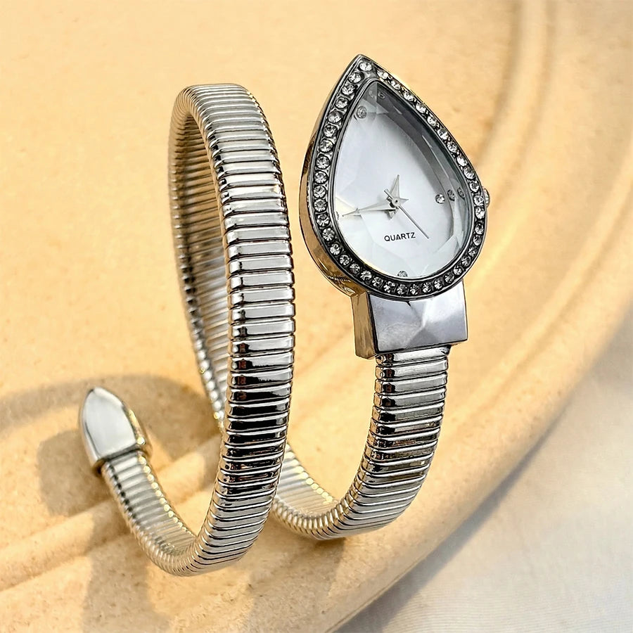 Snake-Chain Drop Watch