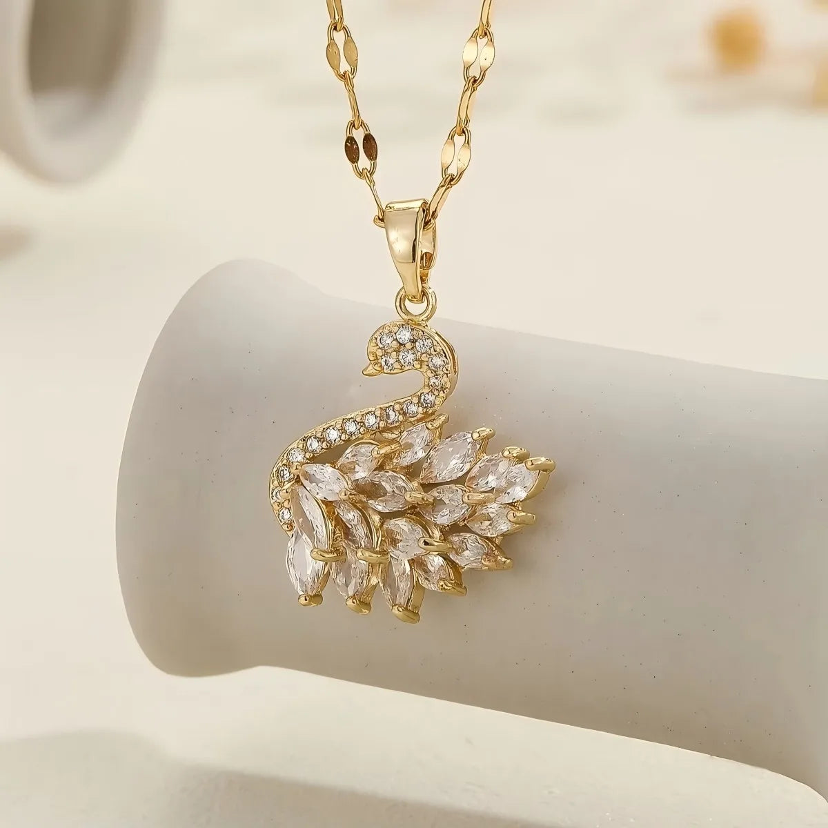Swan Pendant Necklace