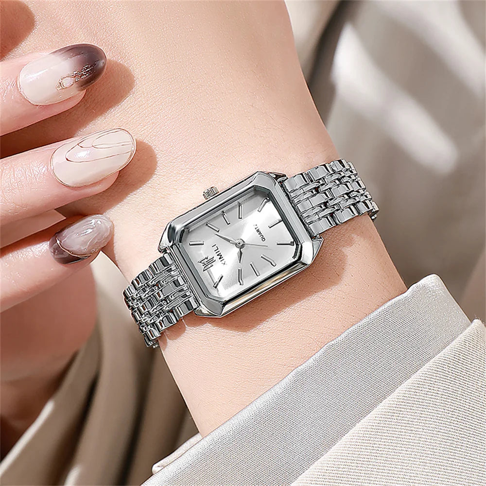 Square Gold-Plated Watch