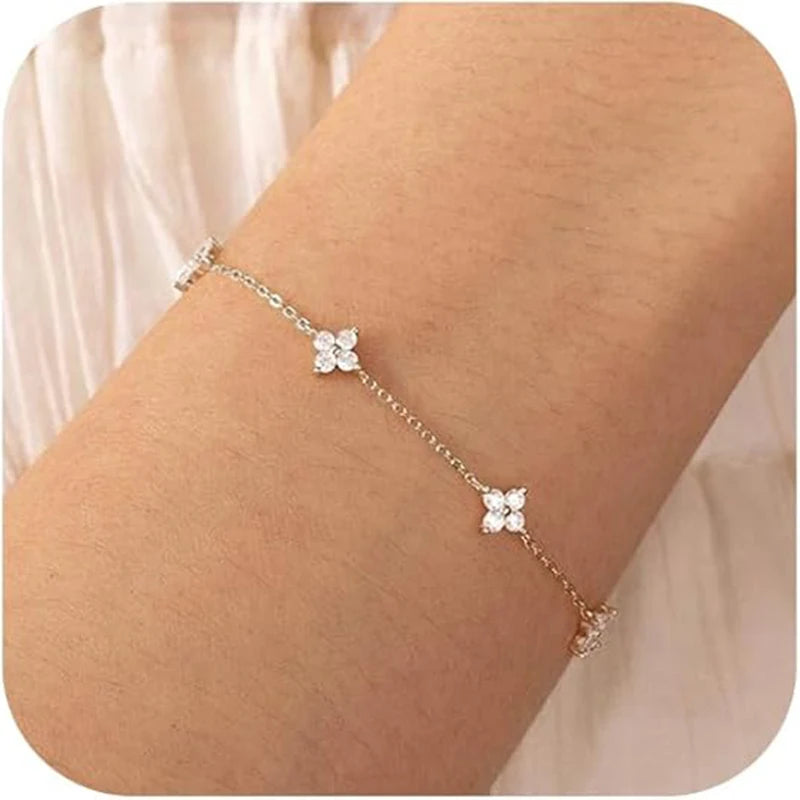Leaf Chain Ring Bracelet