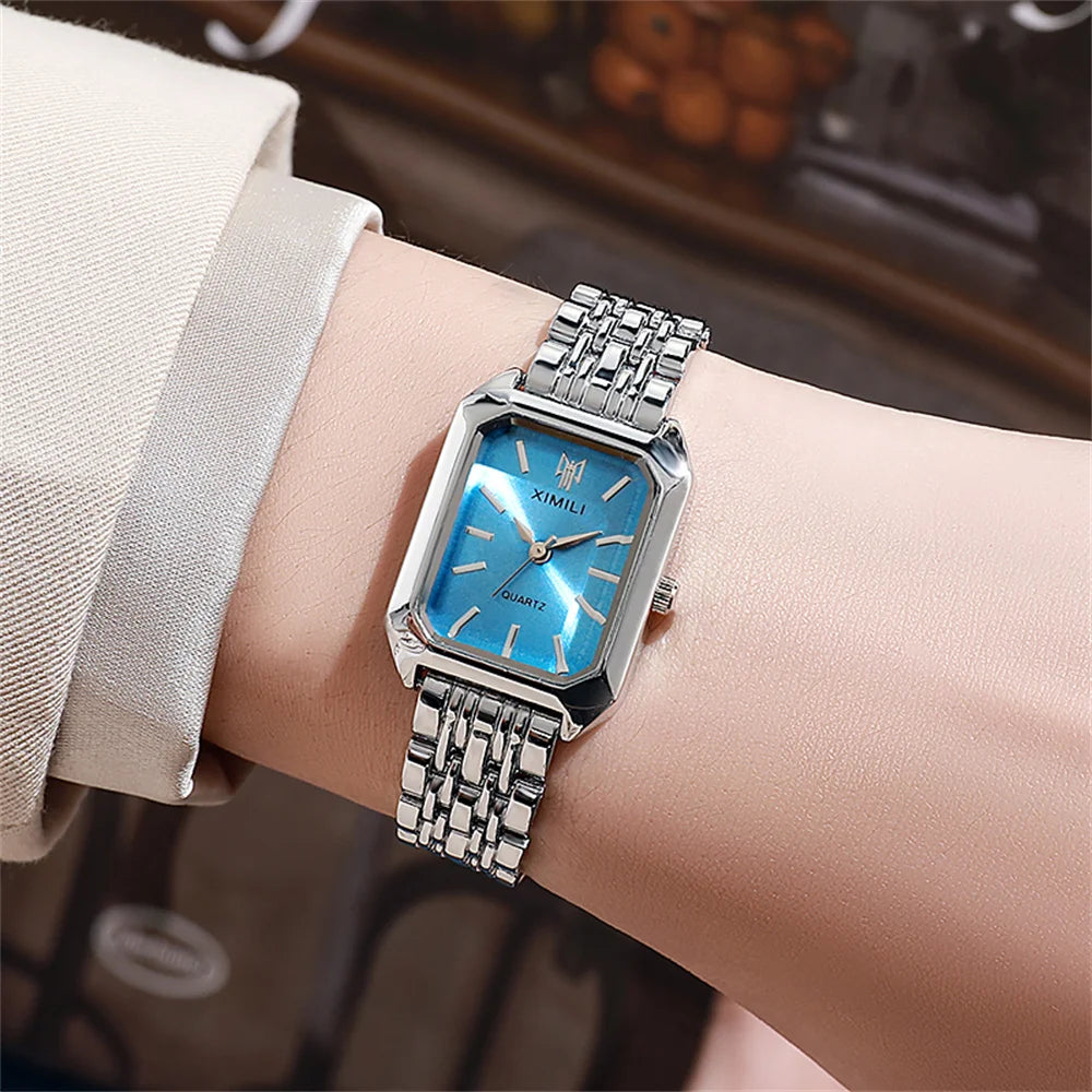 Square Gold-Plated Watch