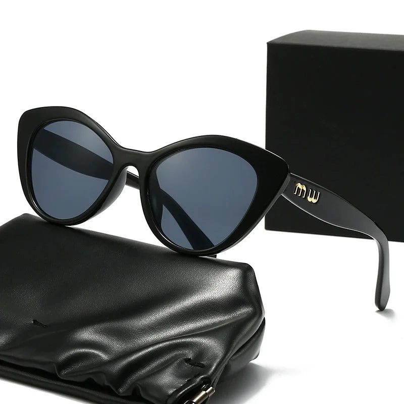 Oval Metal-Frame Sunglasses
