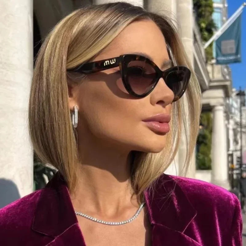 Oval Metal-Frame Sunglasses
