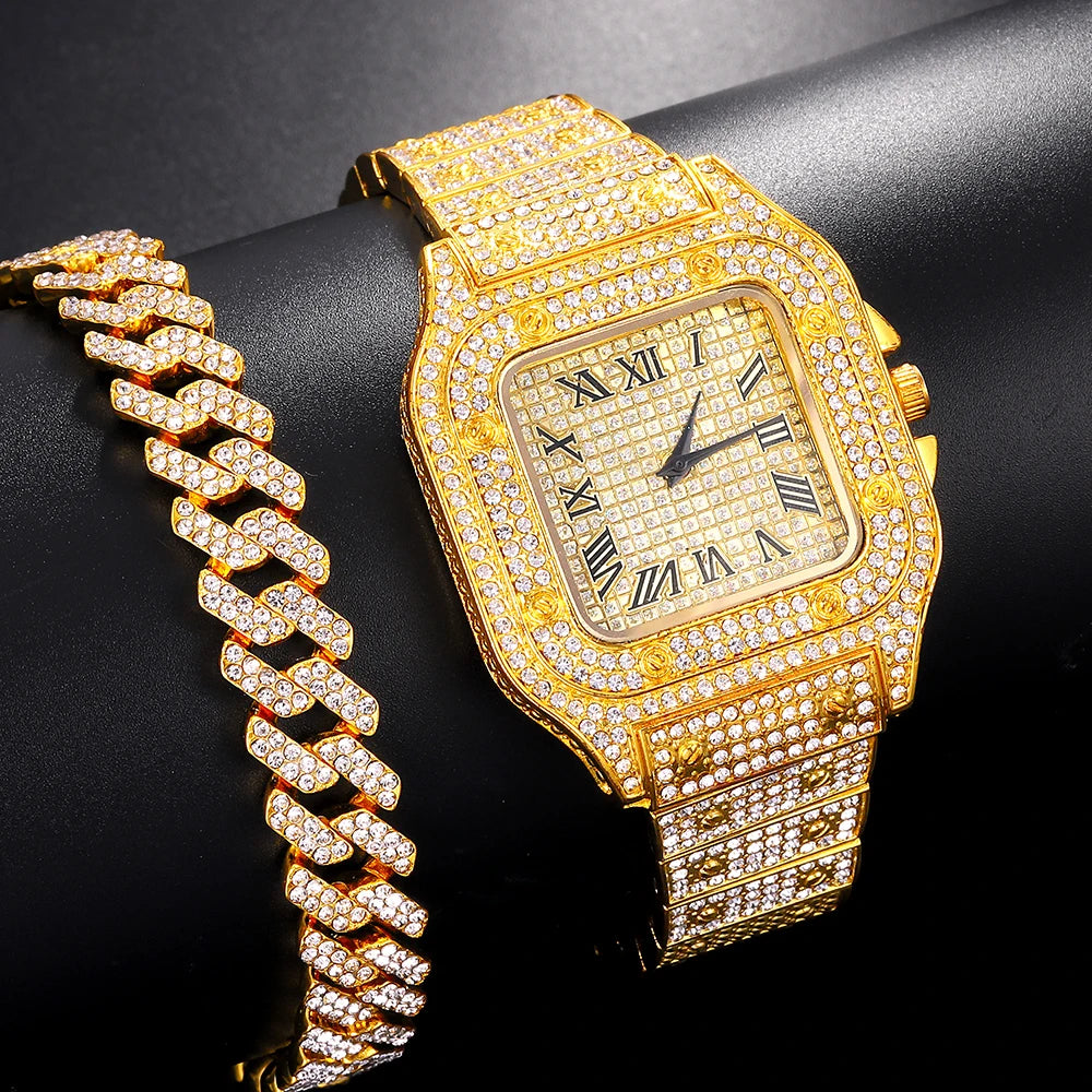 Iced Out Diamond Watch