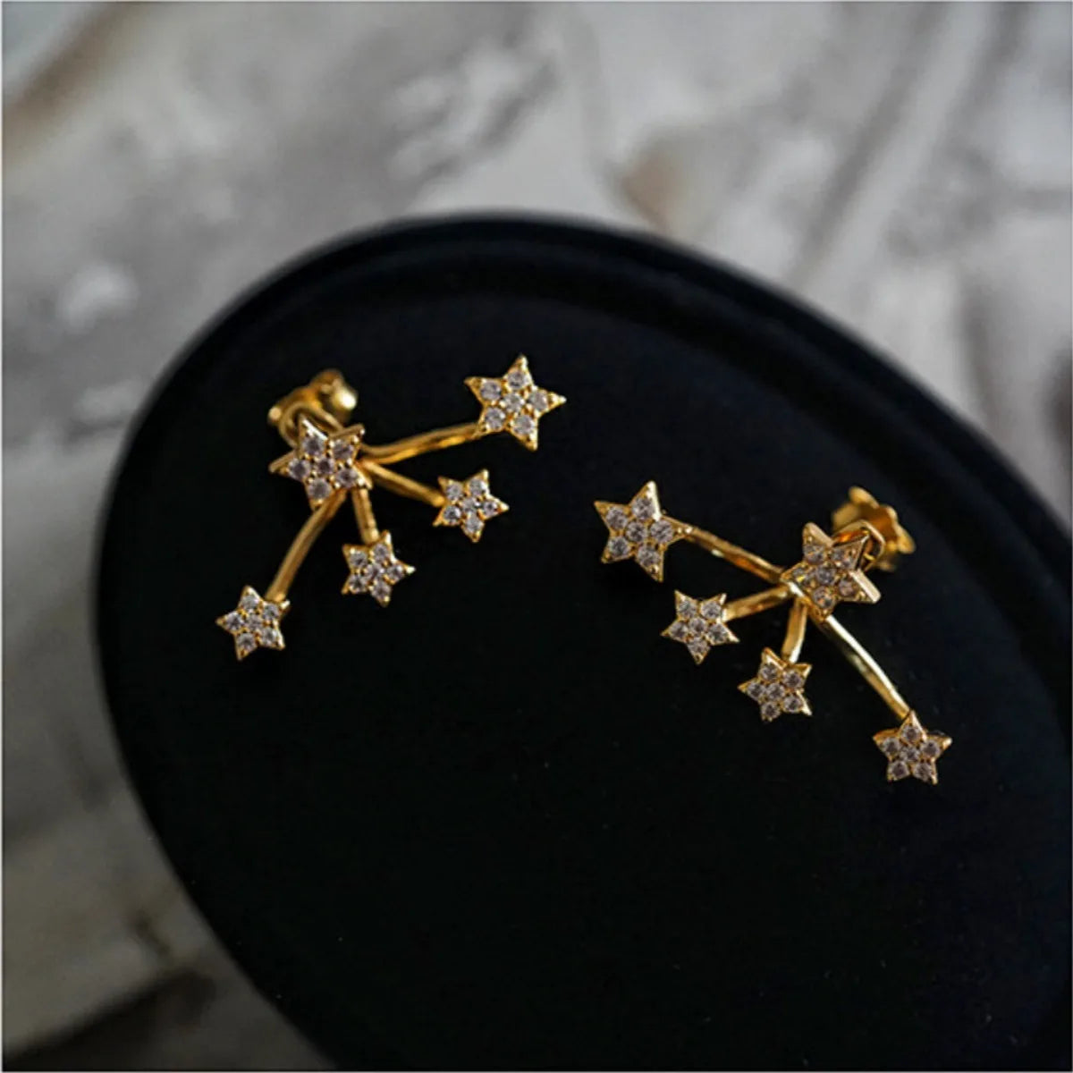 Star Zirconia Stud Earrings