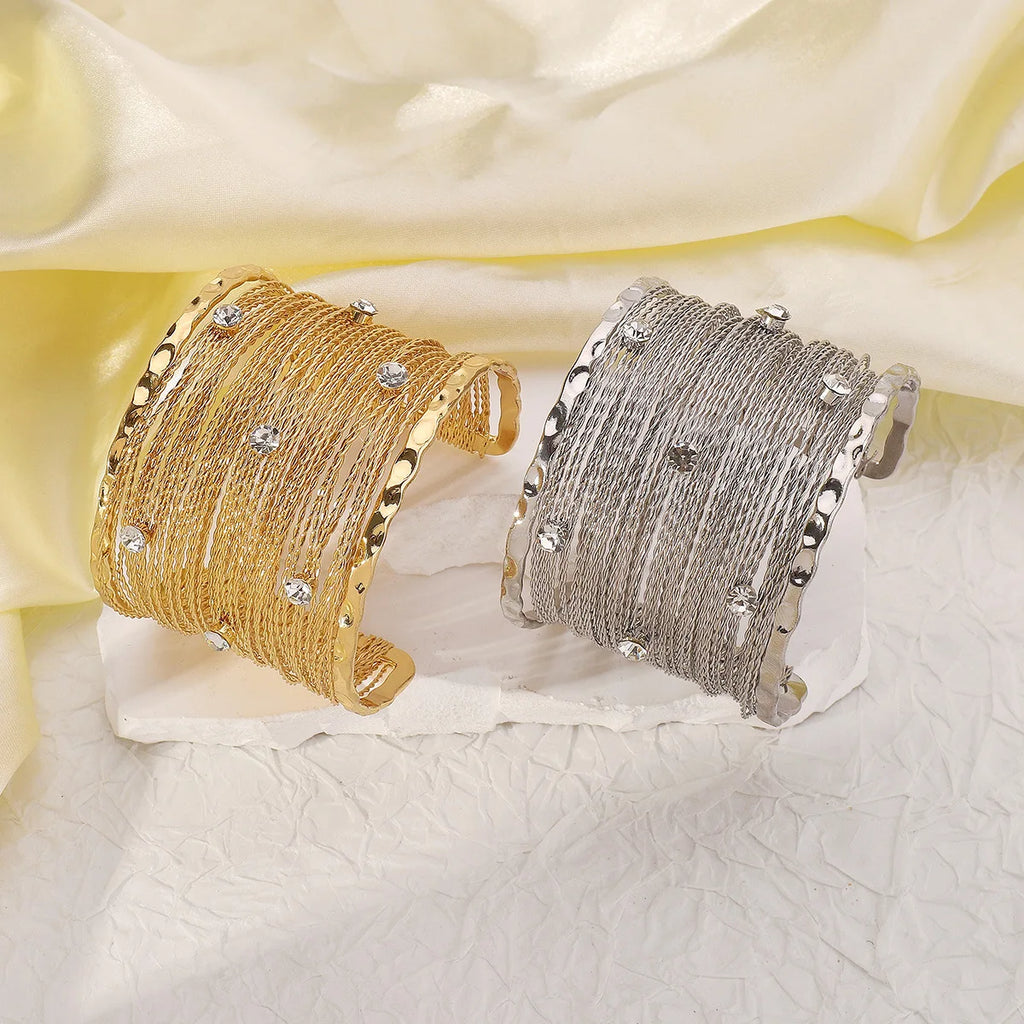Multilayer Wire Cuff Bangle