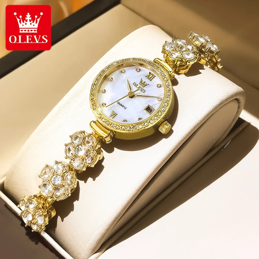 Diamond Flower-Bracelet Watch