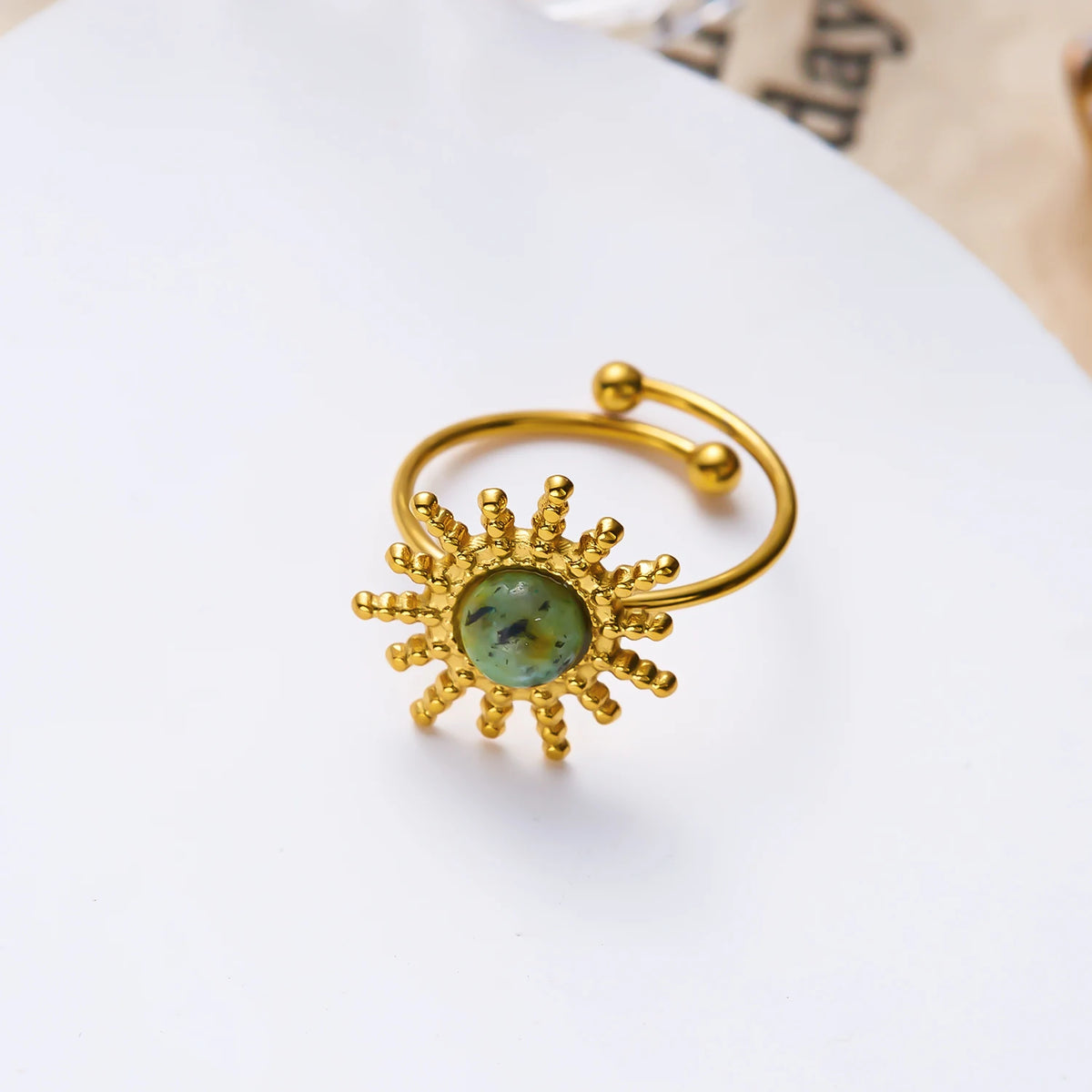 Vintage Sunburst Ring Set (6pcs)