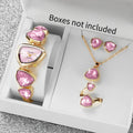 Rhinestone Bracelet Watch Set