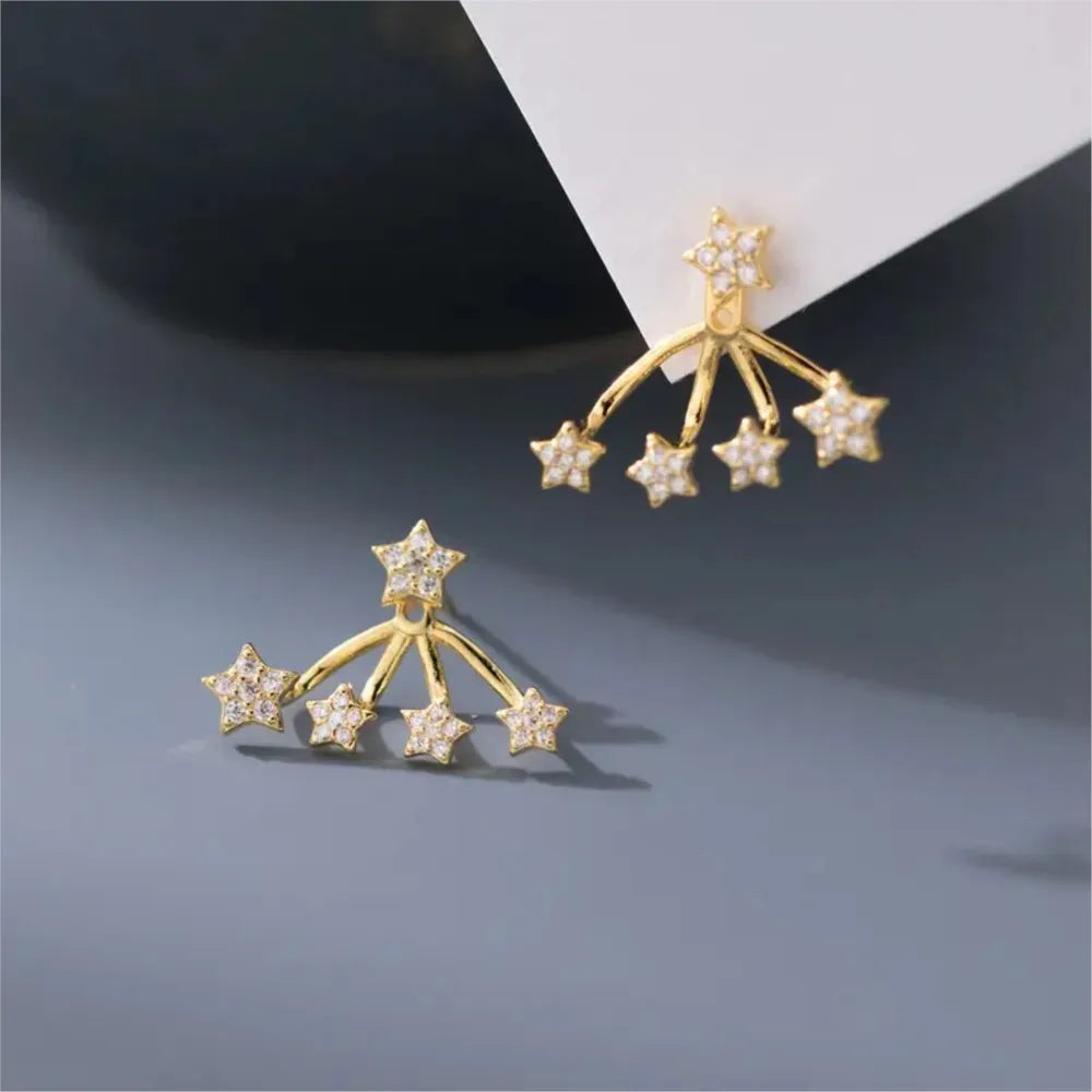 Star Zirconia Stud Earrings