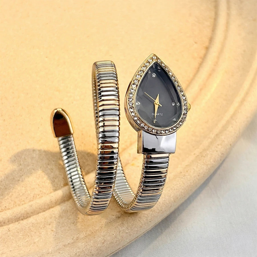 Snake-Chain Drop Watch