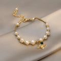 Honeybee Pearl Charm Bracelet