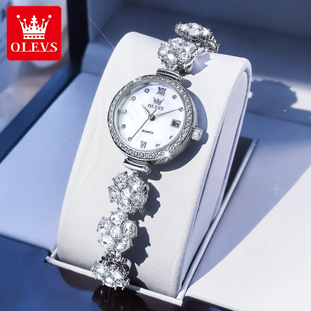 Diamond Flower-Bracelet Watch