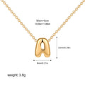 Bubble Initial Letter Necklace