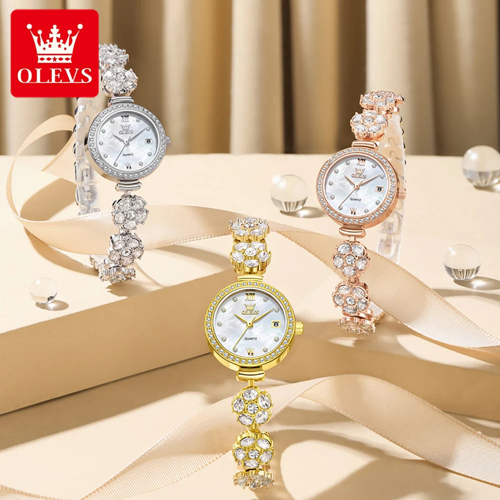 Diamond Flower-Bracelet Watch