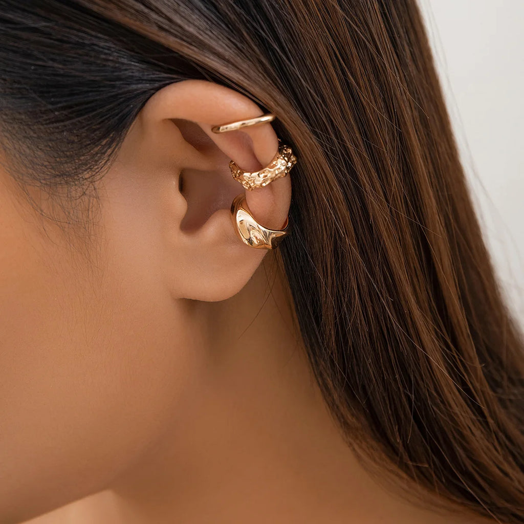 No-Piercing Gold Ear Cuffs