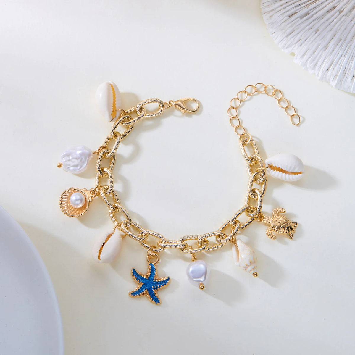 Starfish Shell Beach Anklet