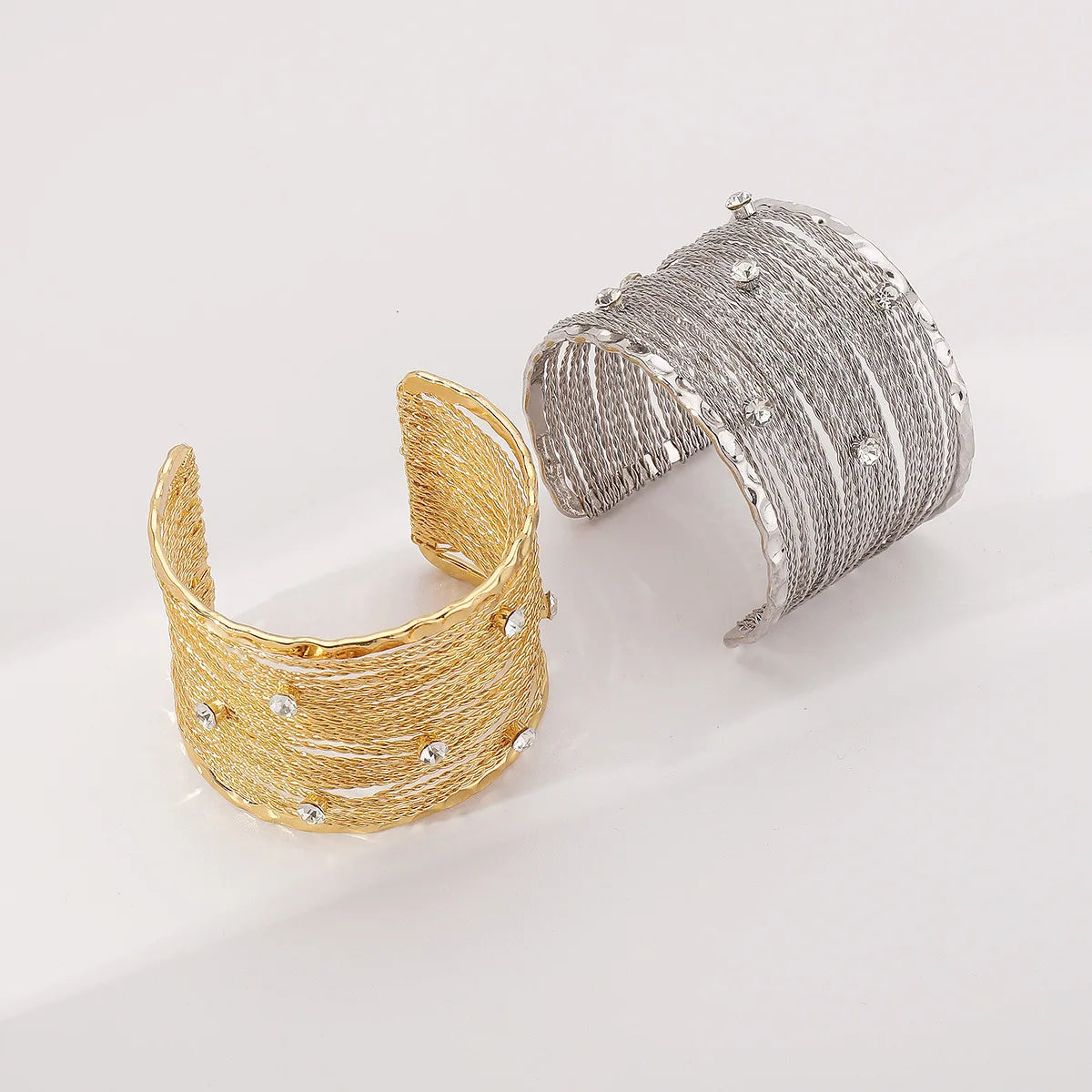 Multilayer Wire Cuff Bangle