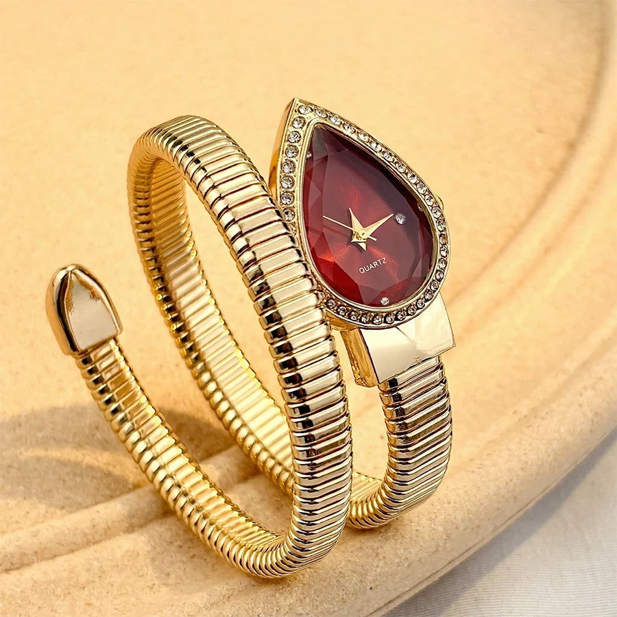 Snake-Chain Drop Watch