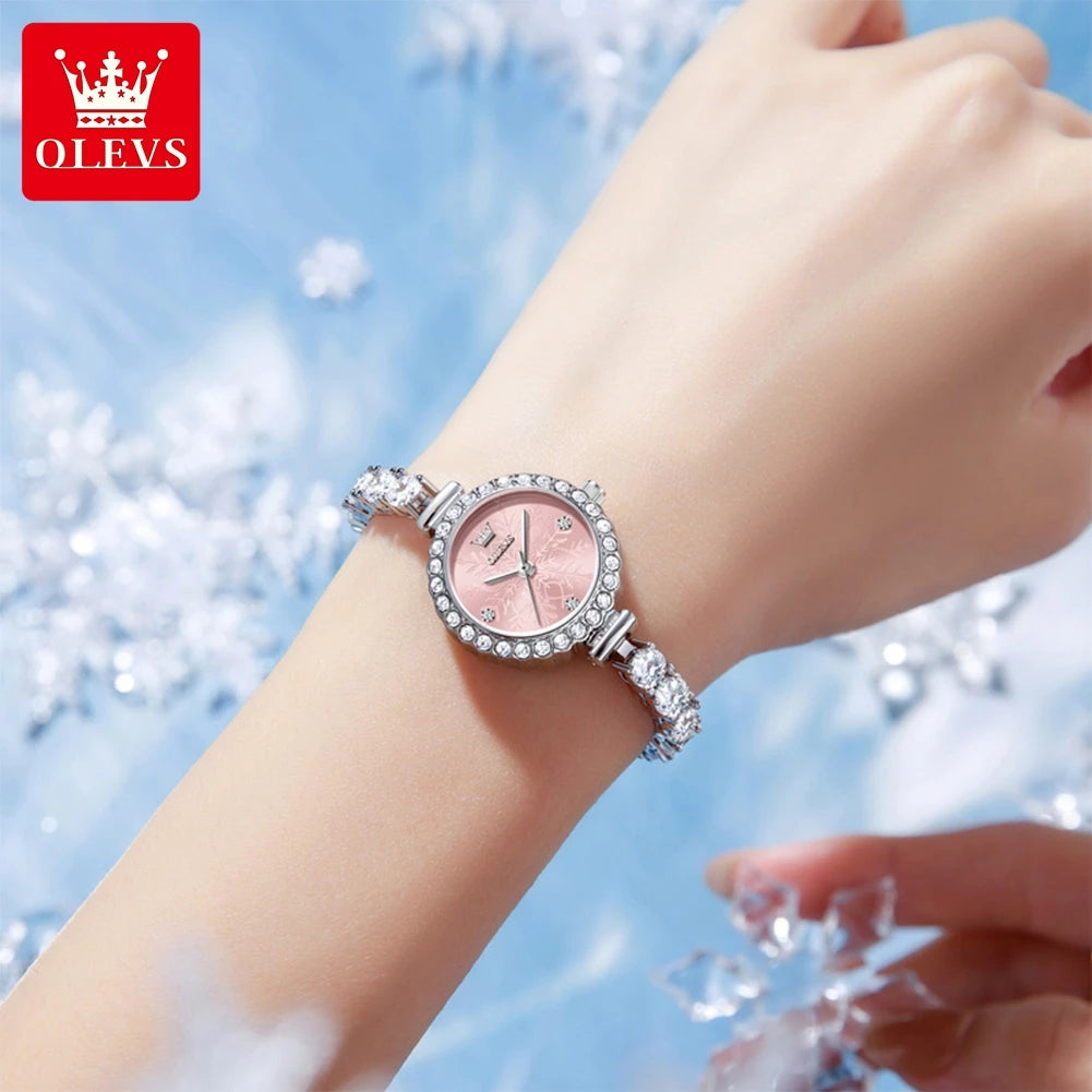 Full Diamond Steel-Strap Watch