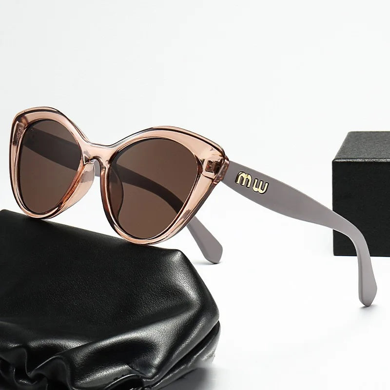 Oval Metal-Frame Sunglasses