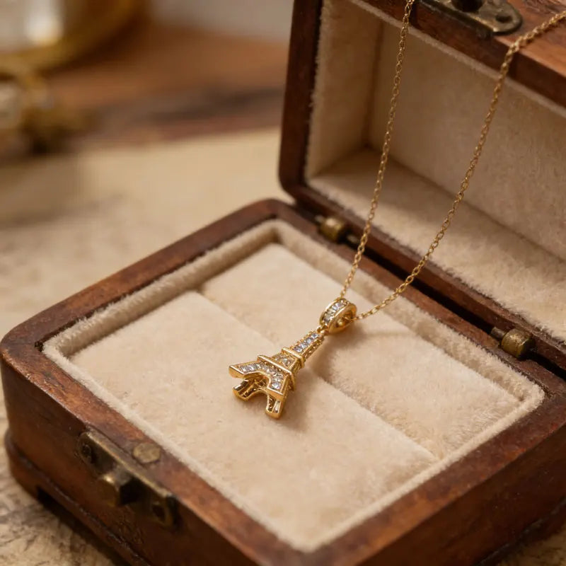 Eiffel Tower Pendant Necklace