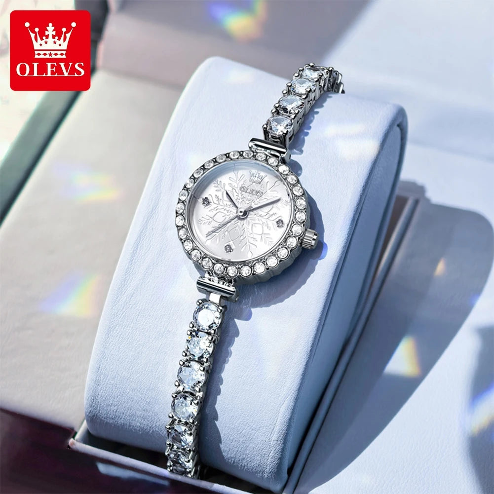 Full Diamond Steel-Strap Watch