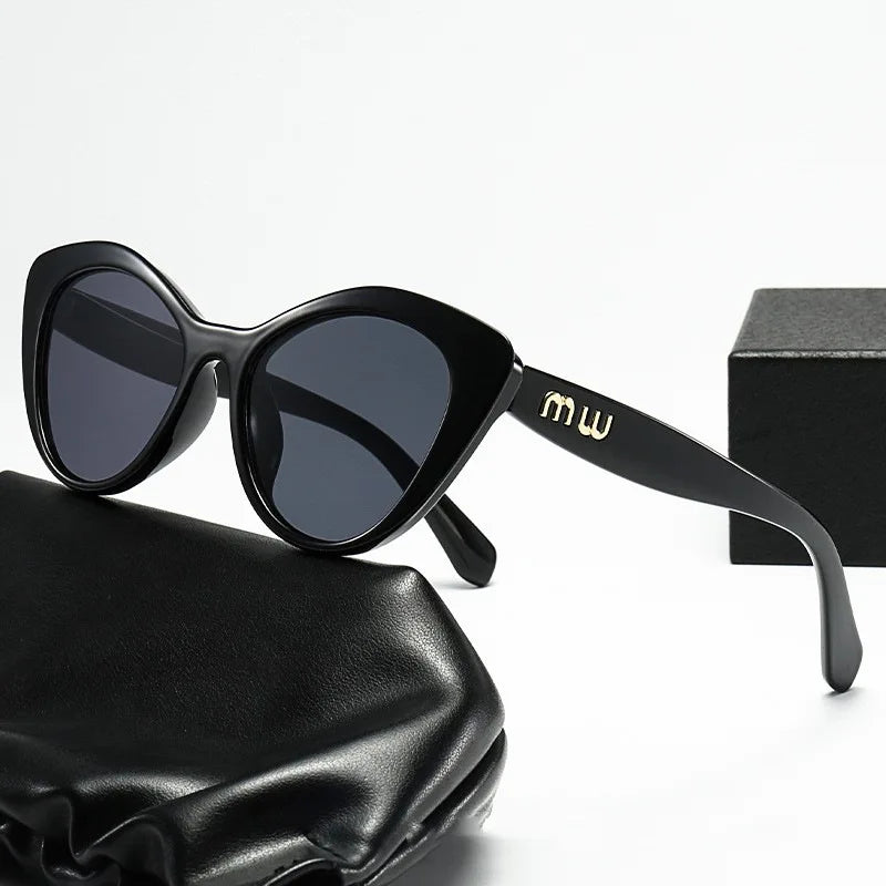 Oval Metal-Frame Sunglasses