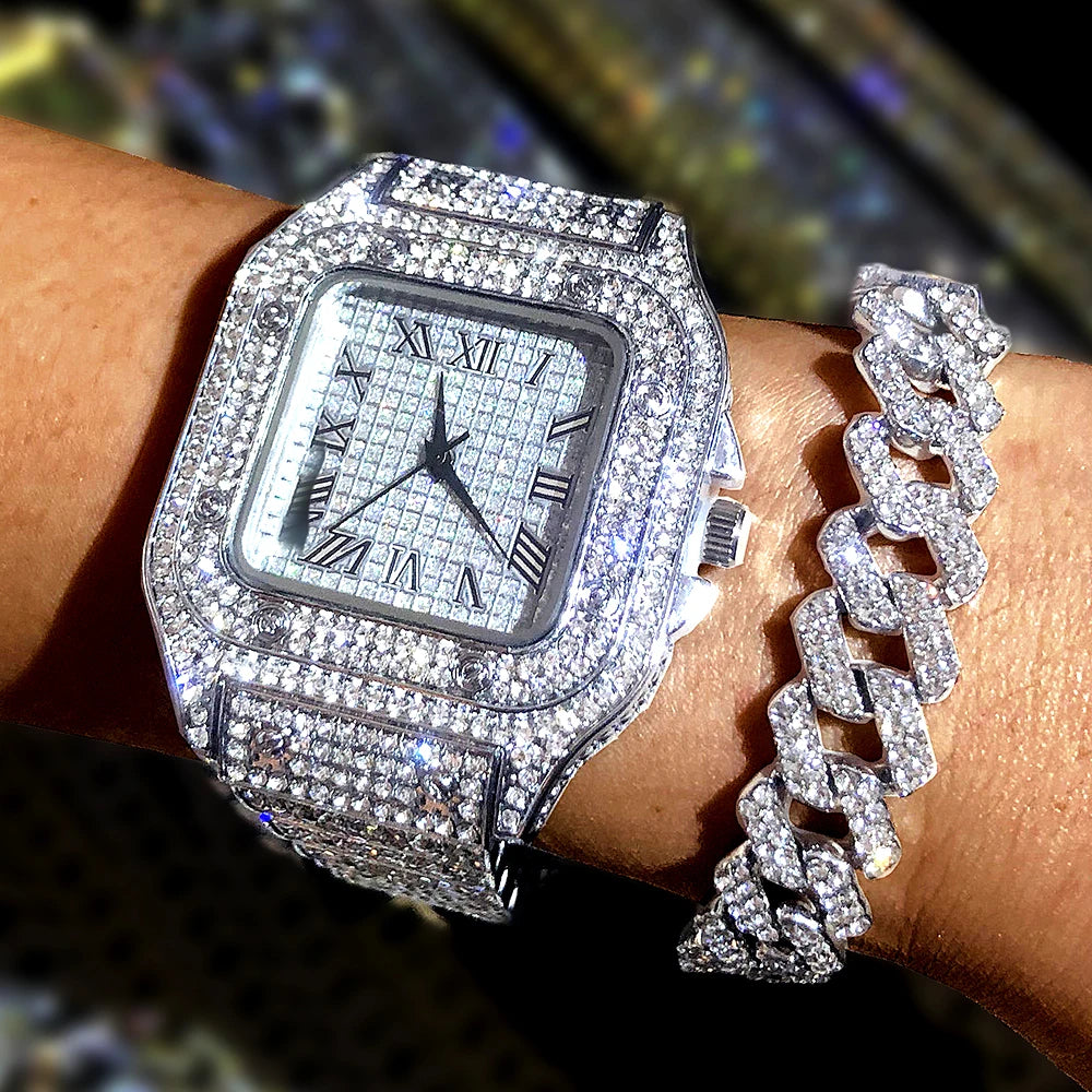 Iced Out Diamond Watch