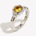 Champagne Zircon Thin Ring