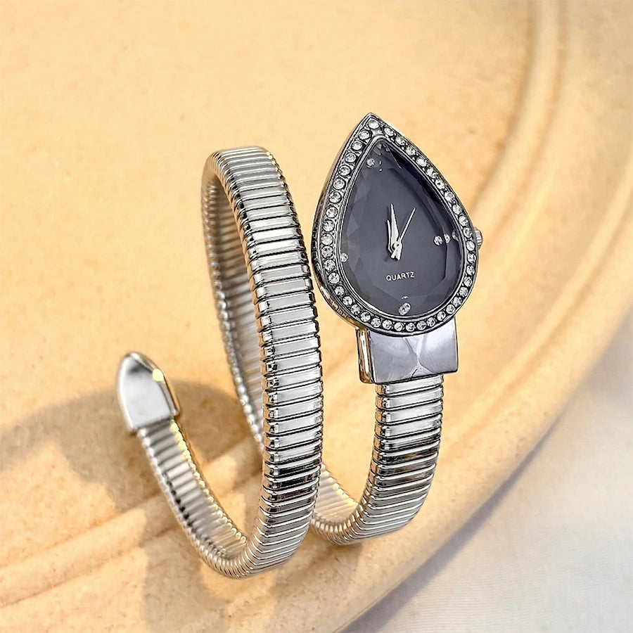 Snake-Chain Drop Watch
