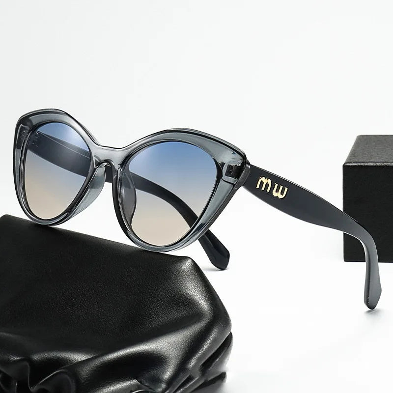 Oval Metal-Frame Sunglasses