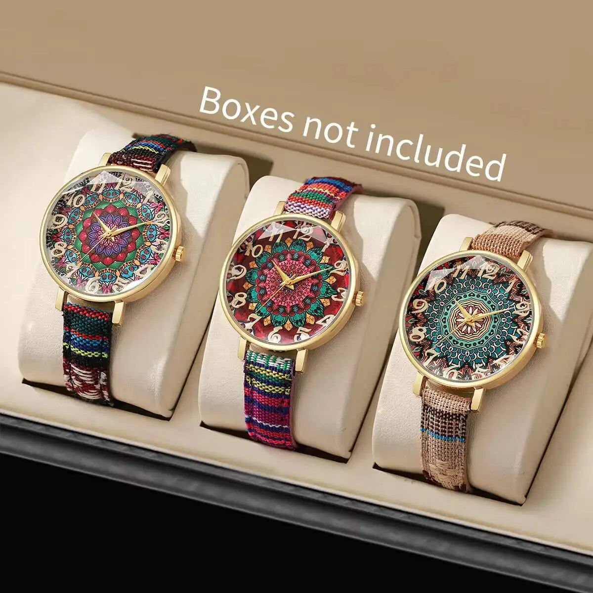 Vintage Floral Strap Watch