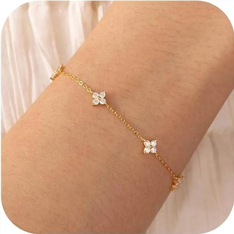 Leaf Chain Ring Bracelet