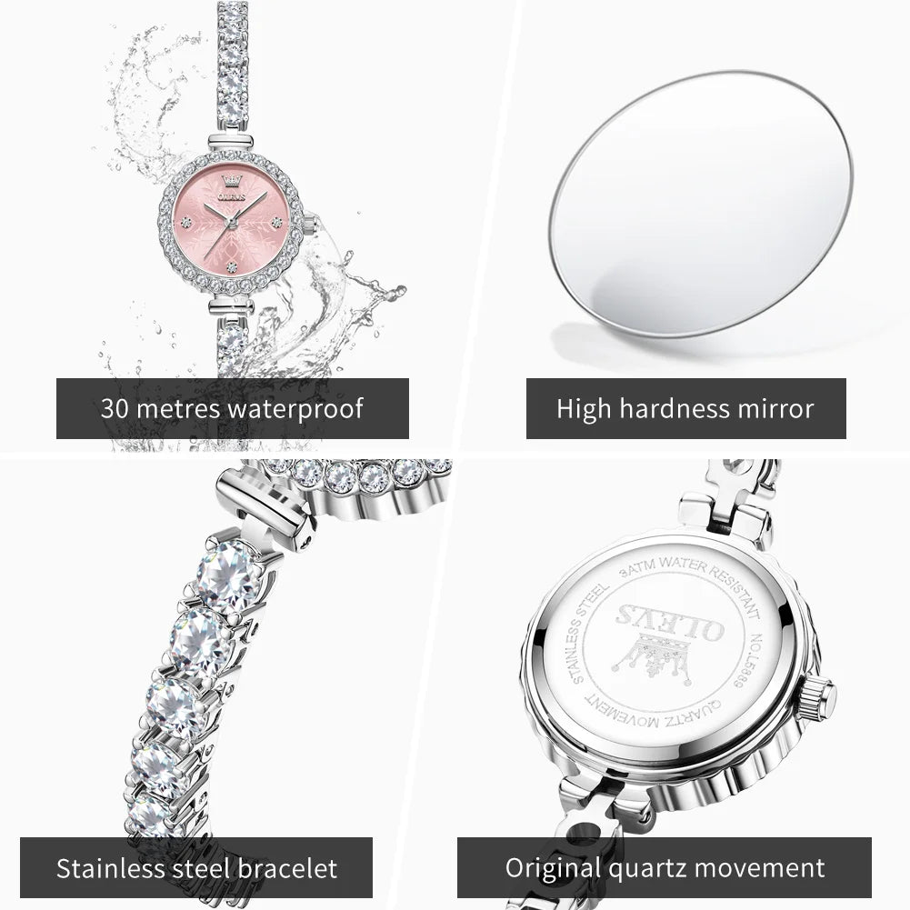 Full Diamond Steel-Strap Watch