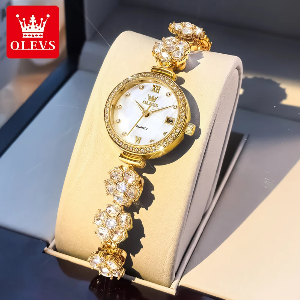 Diamond Flower-Bracelet Watch