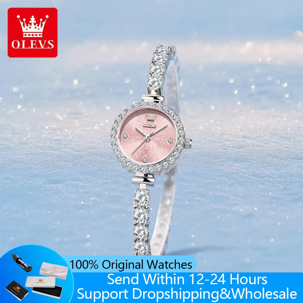 Full Diamond Steel-Strap Watch