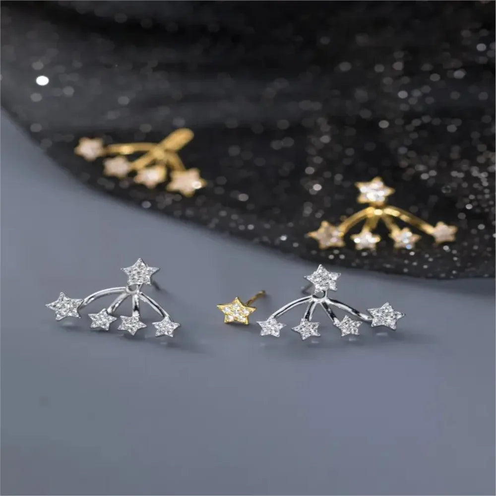 Star Zirconia Stud Earrings