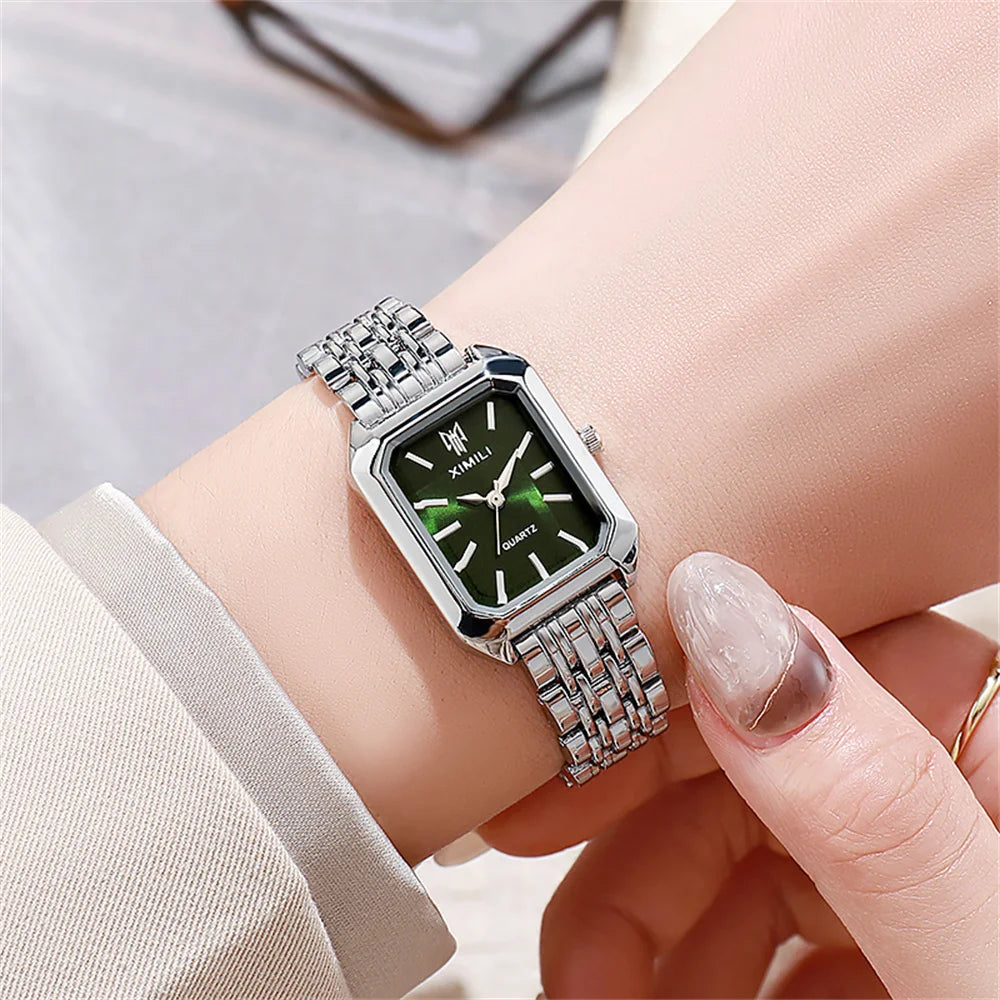 Square Gold-Plated Watch