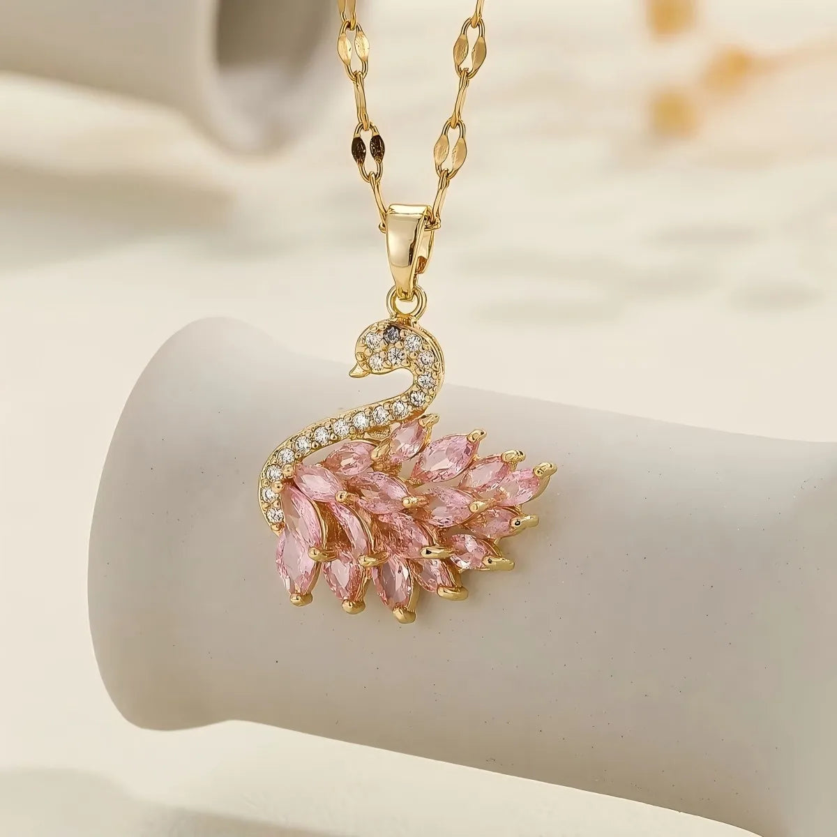 Swan Pendant Necklace
