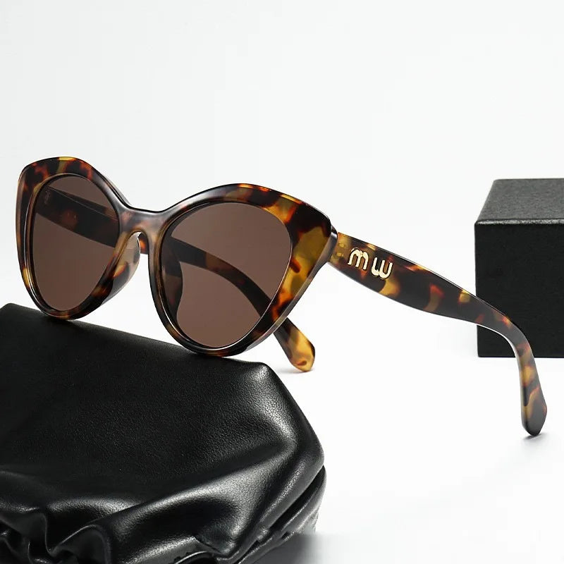 Oval Metal-Frame Sunglasses