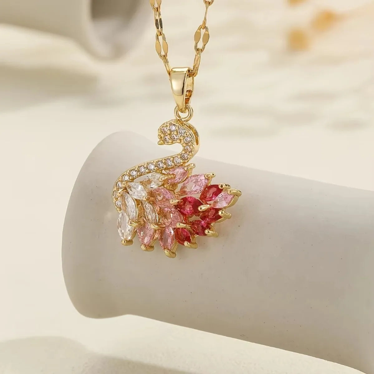 Swan Pendant Necklace