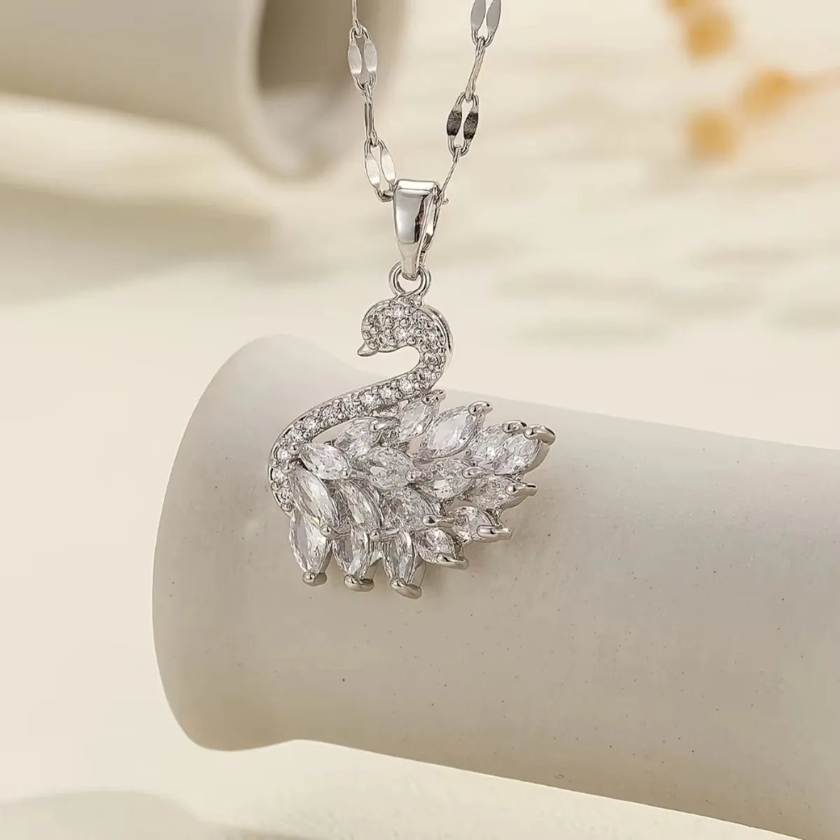 Swan Pendant Necklace